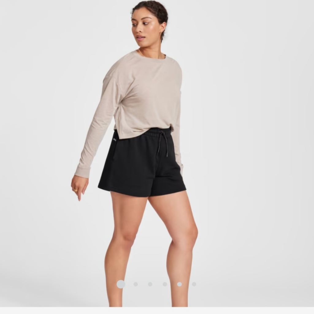 Allbirds Women's Black R&R Sweat Short Size Xs Nwt